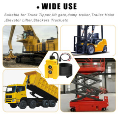 4 Wires Dump Trailer Remote Control Switch 12V DC Dump Trailer Controller,Indust