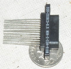 1 MIN-E-CON DSR-25S6C3-0.5 F FEMALE PIN SOCKET PCB PWB CONNECTOR RECEPTACLE PLUG