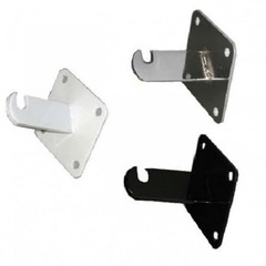 Dazzling Displays Chrome Gridwall Mount Brackets For Grid or Slatgrid Panels – B