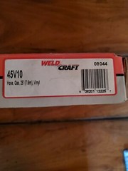 Miller-WeldCraft 45V10 Gas Hose, 25Ft./7.6M, Vinyl, Qty.1