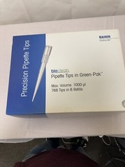 Rainin bio clean 1000ul Pipette Tips In green Pak