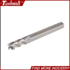 5x 1/4″ 4 Flute 2-1/2″ Overall Length 3/4″ LOC Carbide End Mill- TiALN COATED