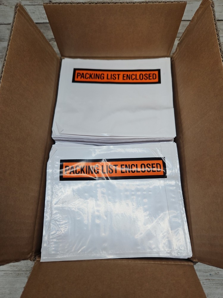 Tape Logic PL12 Packing List Enclosed Envelopes 4 1/2″ x 5 1/2″ 1000/CASE Dented