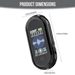 64GB Rechargeable LCD Digital Audio Sound Voice Recorder Dictaphone MP3 Player