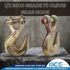 G70 Heavy Duty Tow Chain Clevis Grab Hook for Flatbed Trailer Truck Transport