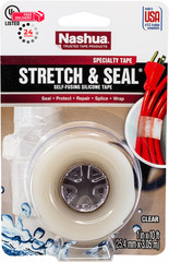 Nashua – 1 in. x 10 ft. Stretch & Seal Self-Fusing, 1 x 10 ft, Clear