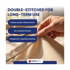 Tarps Now 10×20 ft Premium Heavy Duty Canvas Drop Cloth for Pai… USA FAST SHIP