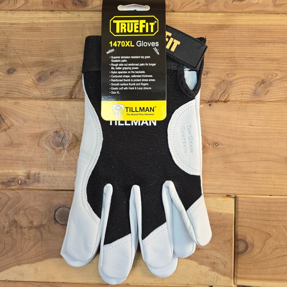Size XL Tillman 1470 XL TrueFit Top Grain Goatskin Performance Work Gloves