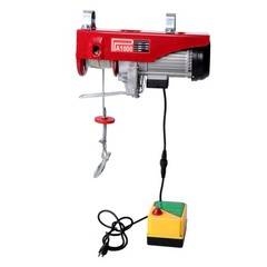 2200 LBS 1600W Electric Steel Wire Winch with 328ft Wireless Remote Control