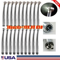 SELF-POWER E-Type Dental High Speed LED Handpiece Standard Head Push 2/4Hole CE