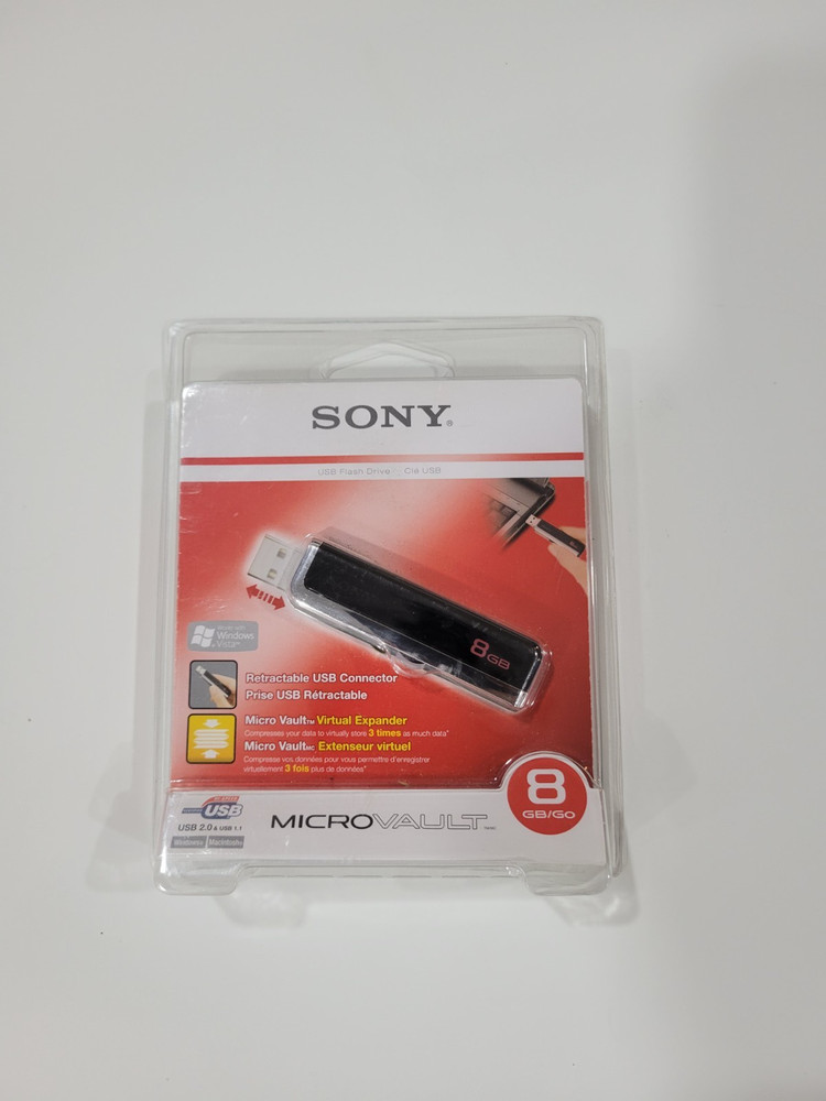 USM8GJ – SONY – USB 2.0 FLASH DRIVE – MICROVAULT – 8GB