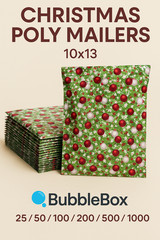Christmas Poly Mailers 10×13 Self-Seal Shipping Bags Waterproof & Tear-Resistant