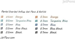 Pentel Energel Infree Gel Ink Ballpoint Pen Pack of 5 Black Smooth Writing