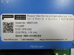 PE Power Electronics M557CXR Micro-Speed CX Variable Speed Drive 5-HP 575V 3PH