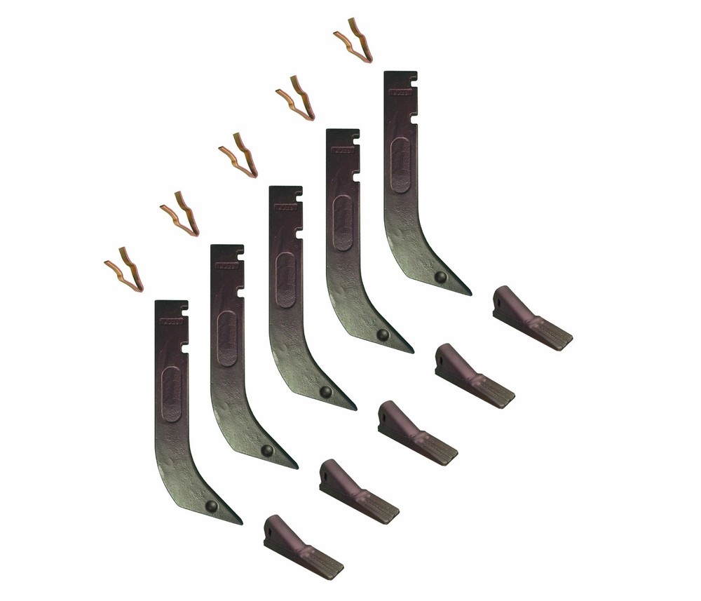 5 – Gannon Scraper Box Shanks w Scarifier Teeth & Clips – H920 , 8075 , K1306