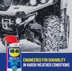 WD-40 Specialist Protective White Lithium Grease Spray with SMART STRAW, 10 OZ