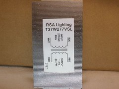 RSA Lighting T37W277VSL Halogen Transformer Input: 277-Volt Output: 11.5V @ 37W