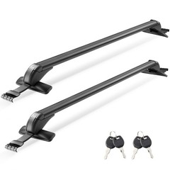 Roof Rack Cross Bars, Universal Fit for Naked Roofs Without Raised Rails/Flush R