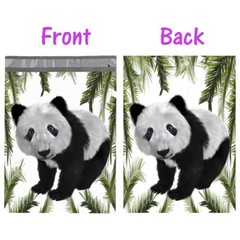10×13 Tropical Palm Leaves & Panda Bear Poly Mailers, USPS Shipping Mailing Bags
