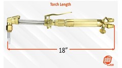 Heavy Duty Oxy-Fuel Torch compatible with Harris with Check Valves + Cutting Tip