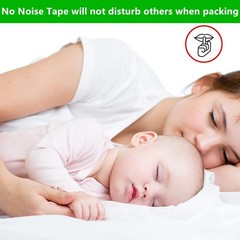 2Pack No Noise Clear Packing Tape with Dispenser,2.7mil x 1.88″ x 55Yds Heavy…