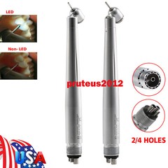 NSK Style Dental Surgical 45° Degree LED High Speed Handpiece Turbine 2/4Holes