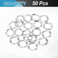 50Pcs 0.83″x0.55″x0.01″ (ODxIDxT) 304 Stainless Steel Wave Spring Washer