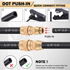Brass DOT Air Fittings Set – 136 Pcs Assortment