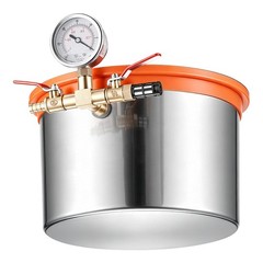 Uimoso 1.5Gal Stainless Steel Vacuum Chamber with Tempered Glass Lid Degassing