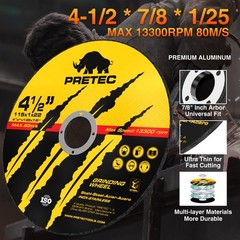 PRETEC 440 Pack 4-1/2″ .040″ Cut Off Wheels Metal Stainless Steel Angle Grinder