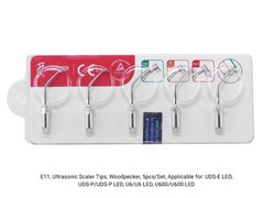 5PCS Woodpecker E11 Ultrasonic Scaler Tips Set Original Scaling Perio UDS-P/LED