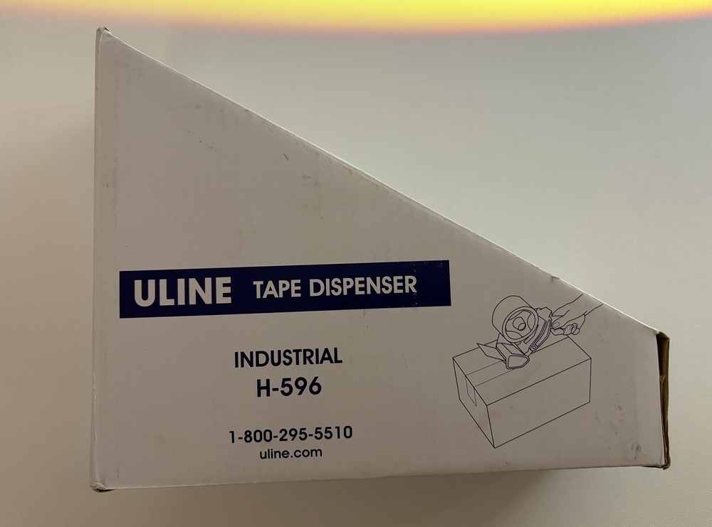 Uline H-596 3” Industrial Handheld Tape Dispenser Brand New