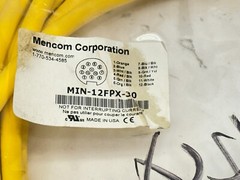 Mencom MIN-12FPX-30 MIN Cordset Size III Female 1-1/8″ 12 Pole 30ft