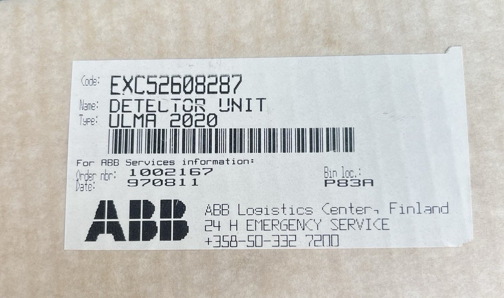ASEA Brown Boveri 52608287 Industrial Control System