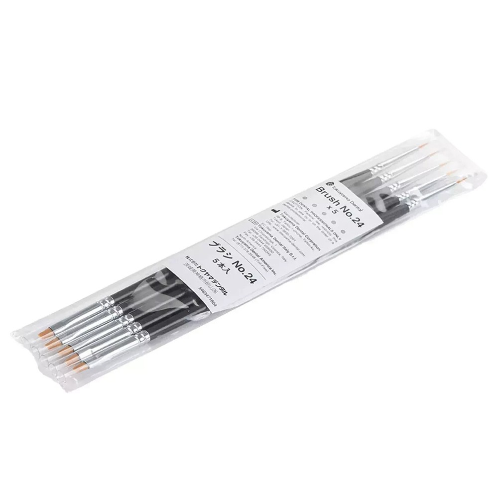 5 Piece Pack Tokuyama Estelite Omega Color Brush No. 24 For Dental Use Free Ship
