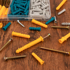 Drywall Anchors and Screws Assortment Kit 270PCS, 135 Plastic Dry Wall Expansion