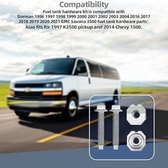 Fuel Tank Strap Bolts Hardware Kit Compatible with 1996 1997 1998 1999 2000 2001