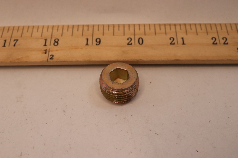 Male Thread Hex Socket Plug Zinc Steel 3/8″ NPT