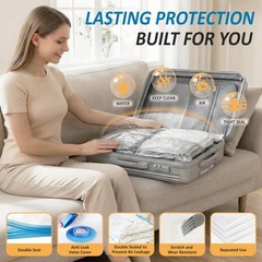 Cozy Essential Vacuum Storage Bags, 80% Compression Vacuum Seal Space Saver P…