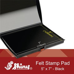 AS-SHI0940188 Shiny Large Stamp Pad, Felt, Plastic Cover, S4, 5″ X 7″