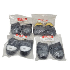 ULINE SAFETY TOE COVERS S-14306S S-14306XS WHITE, YELLOW, GRAY *4 PAIRS*