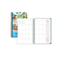 Weekly/Monthly Planner 15 Month Wirebound 5"x8" Clear Multi Cover