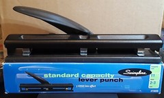 NEW Swingline 2 – 3 Hole Lever Paper Hole Punch # 74026 Easy Effort Lever Black