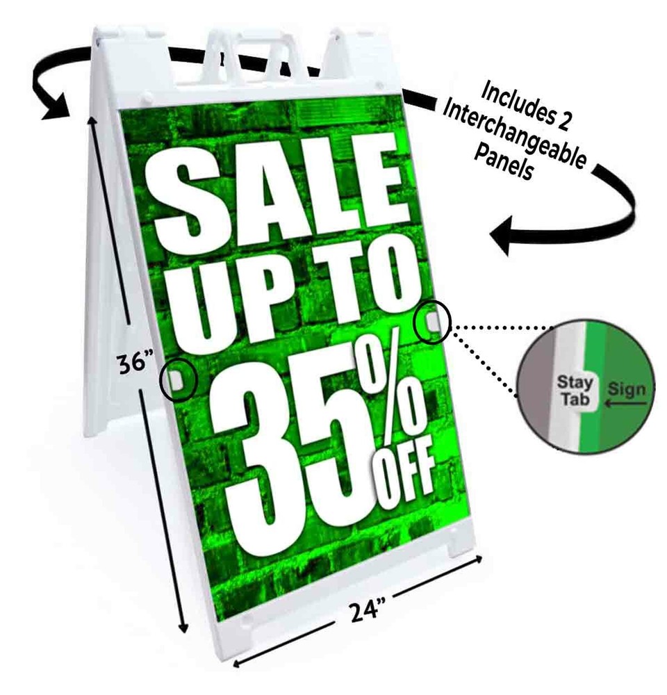 Sale Up To 35% Off Signicade 24×36 A Frame Sidewalk Sign Double Sided