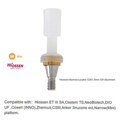 US Hiossen ET Overdenture Locator Abutment Compatible Mini/standard Implants
