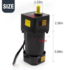 250W 110V 270RPM 5K AC Gear Motor With Variable Speed Controller
