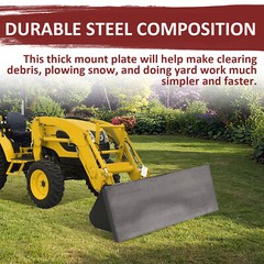 5/16″ Steel Quick Tach Attachment Mount Plate Skid Steer For Bobcat For Kubota