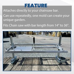 Chainsaw Mill 14″-36″ Portable Chain Saw Mill Aluminum Steel Planking Lumber