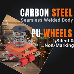 4PCS Machinery Mover 10 Ton Heavy Duty Machine Dolly Equipment Roller Skates Red