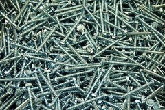 (500) Slotted Hex Washer 10 x 2 Sheet Metal Screw Type A Zinc SMS